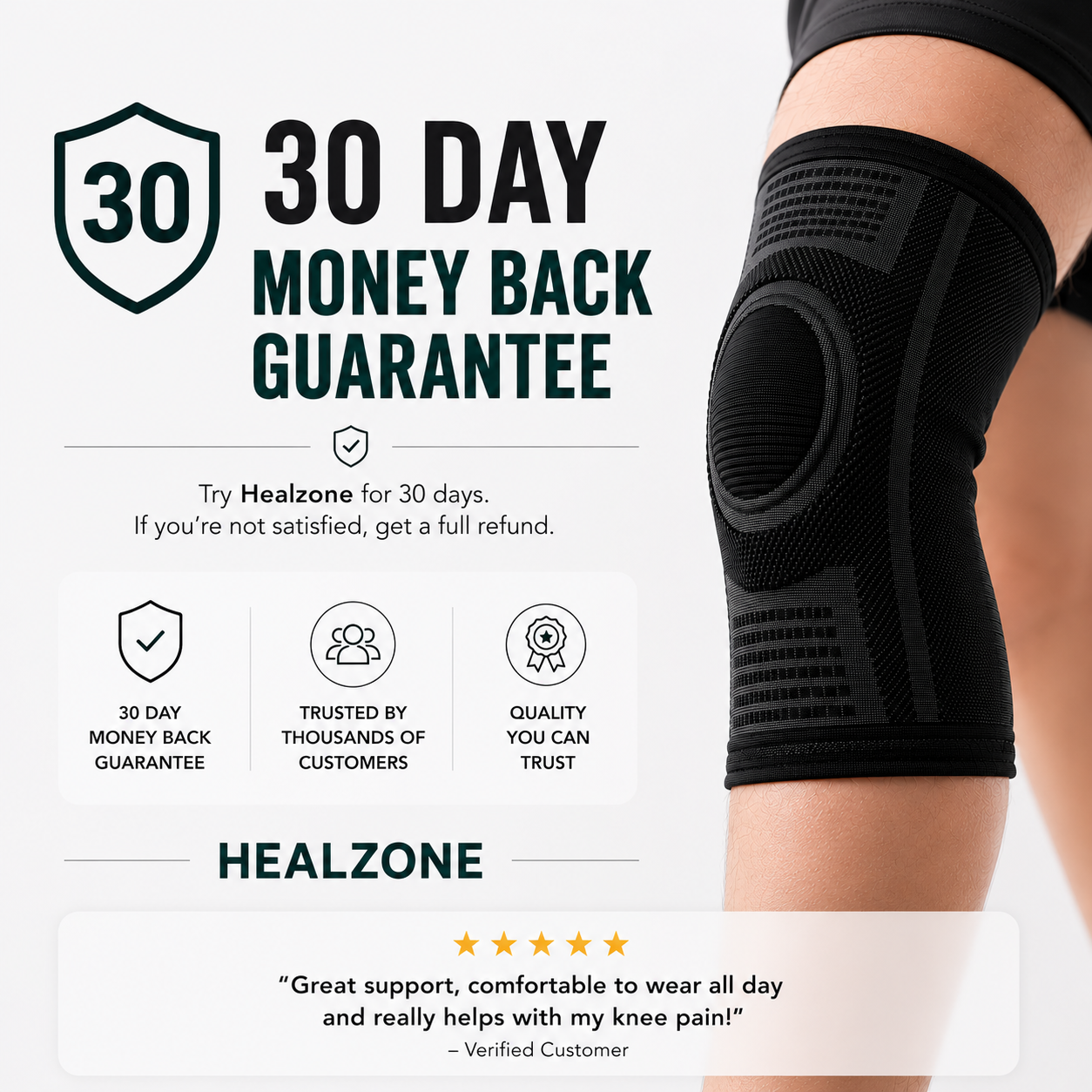 Knee Sleeves with Silicone Gel Ring