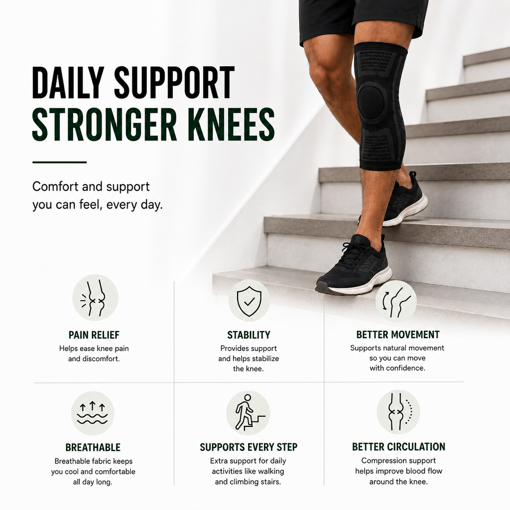 Knee Sleeves with Silicone Gel Ring